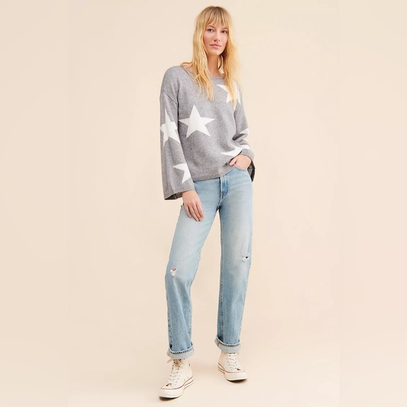 0199 - Stellah Gray and White Star Sweater - Picture 3 of 8